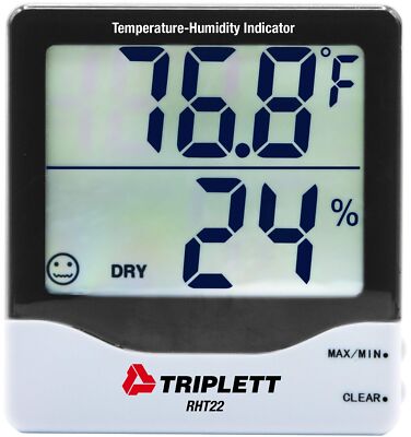 Triplett RHT22 Digital Indoor Hygro-Thermometer with Dual Display Humidity an...