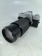 Minolta SRT 202 35mm film camera black Vivitar 80-200 MM Lens