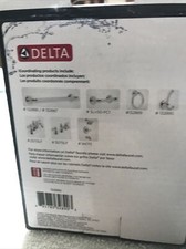 Delta 132890 Silverton Double Robe Hook Chrome Finish New In Box - Free Shipping