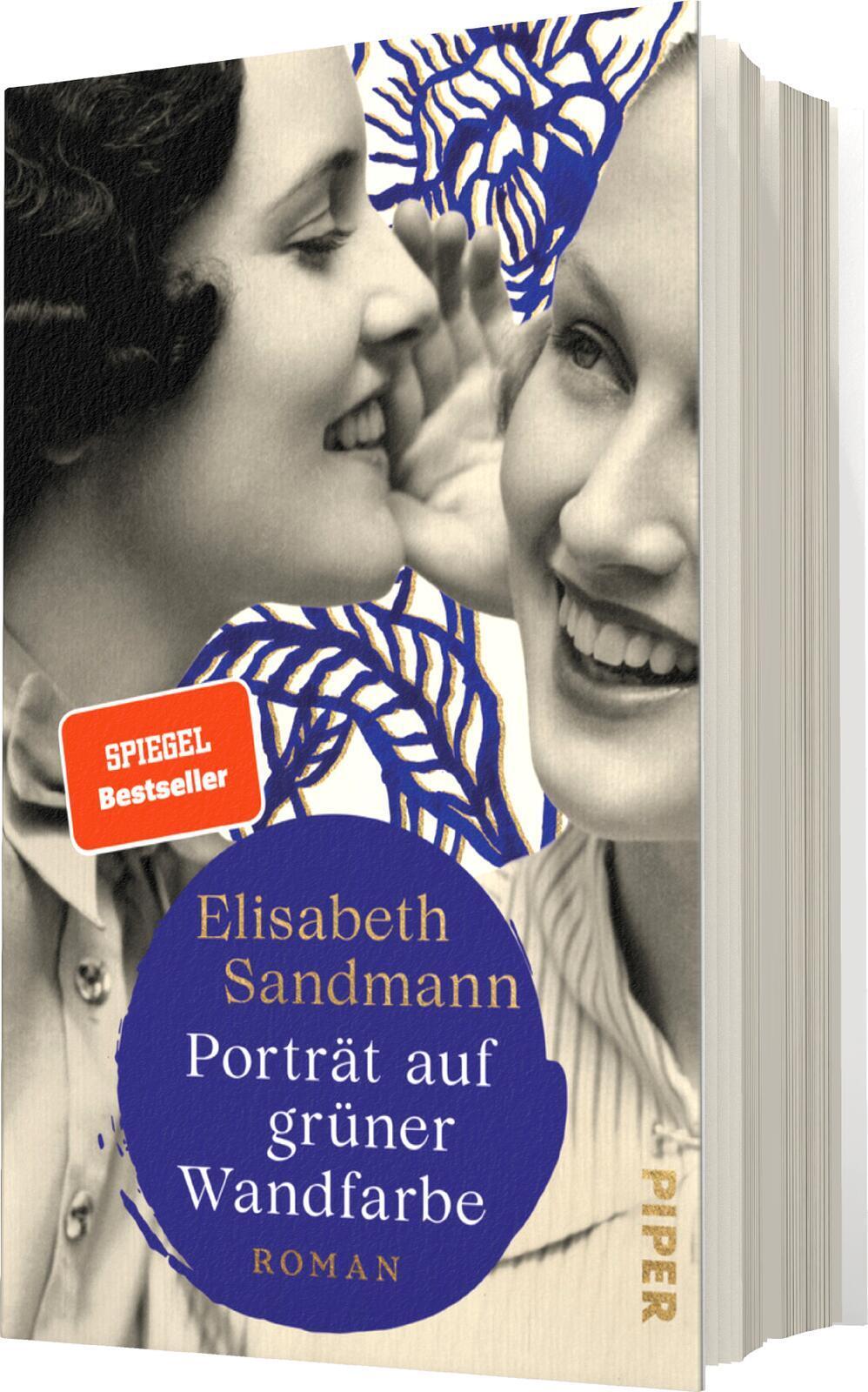 Thumbnail - Porträt Auf Grüner Wandfarbe, Elisabeth Sandmann