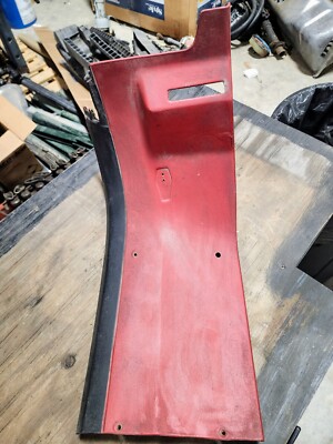 78-82 C3 Corvette RIGHT Rear Halo Panel Roof Trim Passenger Side Red OEM FLAWS