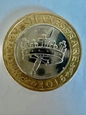 Rare William Shakespeare £2 coin THE HOLLOW CROWN 2016