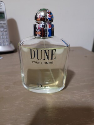CHRISTIAN DIOR DUNE POUR HOMME EAU DE TOILETTE SPRAY 100 ML/3.4 FL.OZ.  Pre-owne