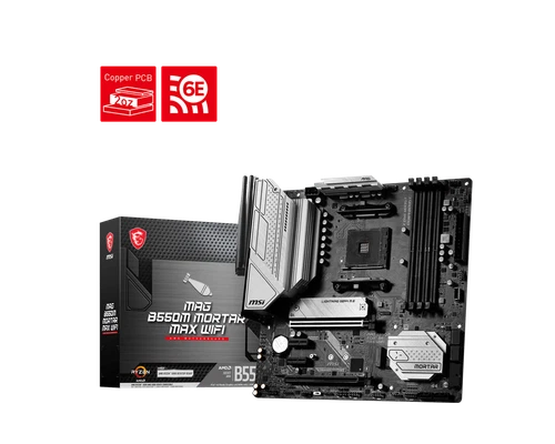 MSI MAG B550M MORTAR MAX WIFI DDR4 Support r7 5800x 3d AMD Ryzen 5000 Series