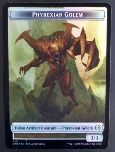 MTG All Will Be One - Phyrexian Golem - Foil Token - Picture 1 of 1