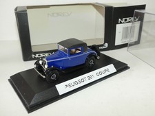 PEUGEOT 201 COUPE Bleu et Noir NOREV 1:43