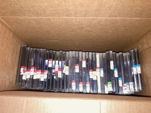 CD JEWEL CASES (LOT OF 129 UNITS) Single Compact Disc with Price Stickers ACCEPT