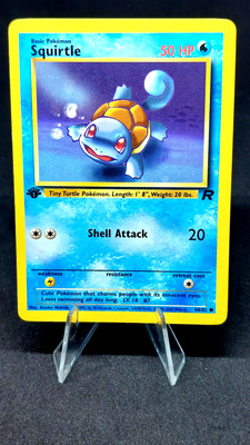 Pokemon Card - 1st Edition Squirtle (68/82) Team Rocket Common ***NM-Mint***