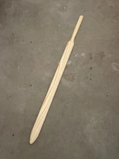 Handmade Wood Medieval Knight Crusader Sword Broadsword Waster Bokken - Ash, 36"