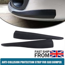 2X Car Carbon Fiber Anti-rub Strip Bumper Body Corner Protector Guard Trim
