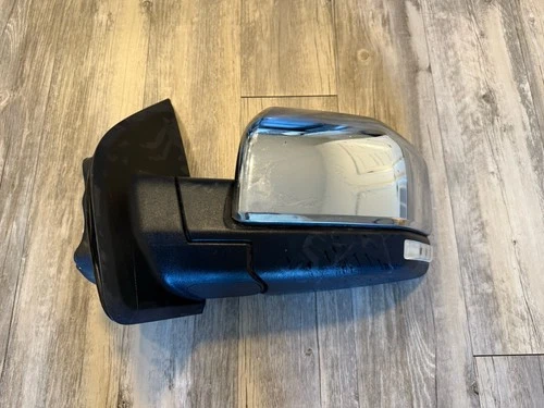 18-20 Ford F150 Left Driver Side Power Heated Turn Signal Door Mirror OEM Chrome