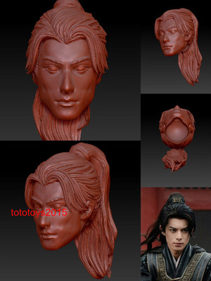 1:6 1:12 1:18 Asian handsome man Head Sculpt For 12'' 6'' 3.75''Action Figure Body