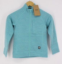 REIMA UNISEX CHILDRENS MIST FULL ZIP MERINO SWEATER 128CM / 8Y BLUE RRP £60 IB
