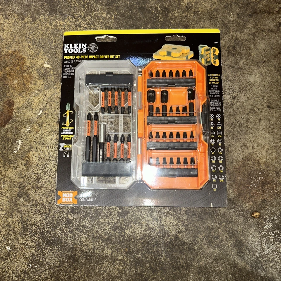 Klein Tools 33801 ProFlex Impact Driver Bit Set, 40-Piece - Image 2 of 4