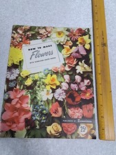 Dennison How To Make Flowers With Dennison Crepe Paper Booklet  1948 Illustrate
