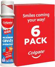 Colgate Kids Toothpaste Pump with Fluoride for Cavity Protection, Ages 6 , ADA A
