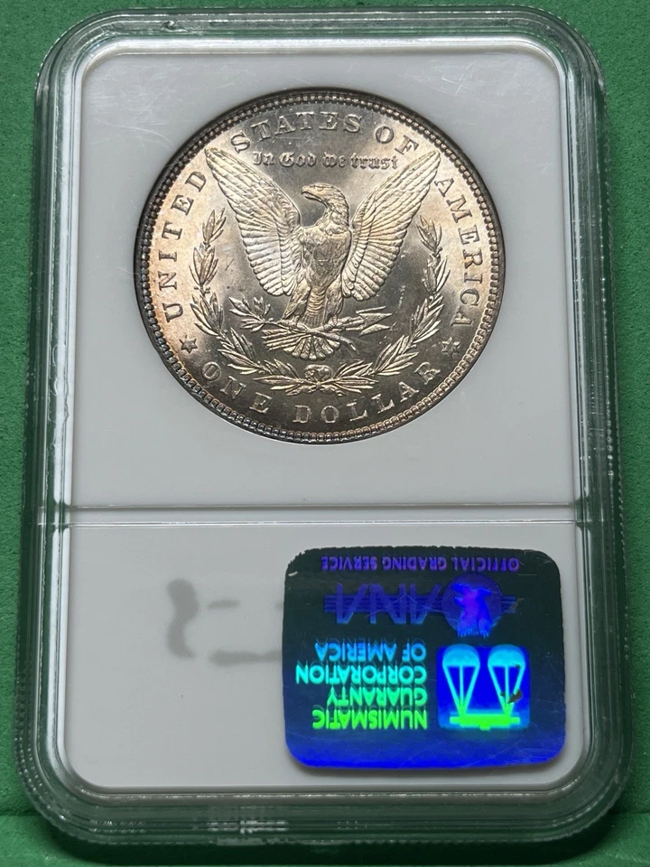 1882 Morgan Silver Dollar NGC MS 64 OH Glorious Toner - Image 2 of 2