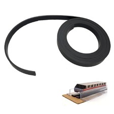 Monopolar Magnetic Tape 1/2" for Maglev Train Science Length 10 feet, Black