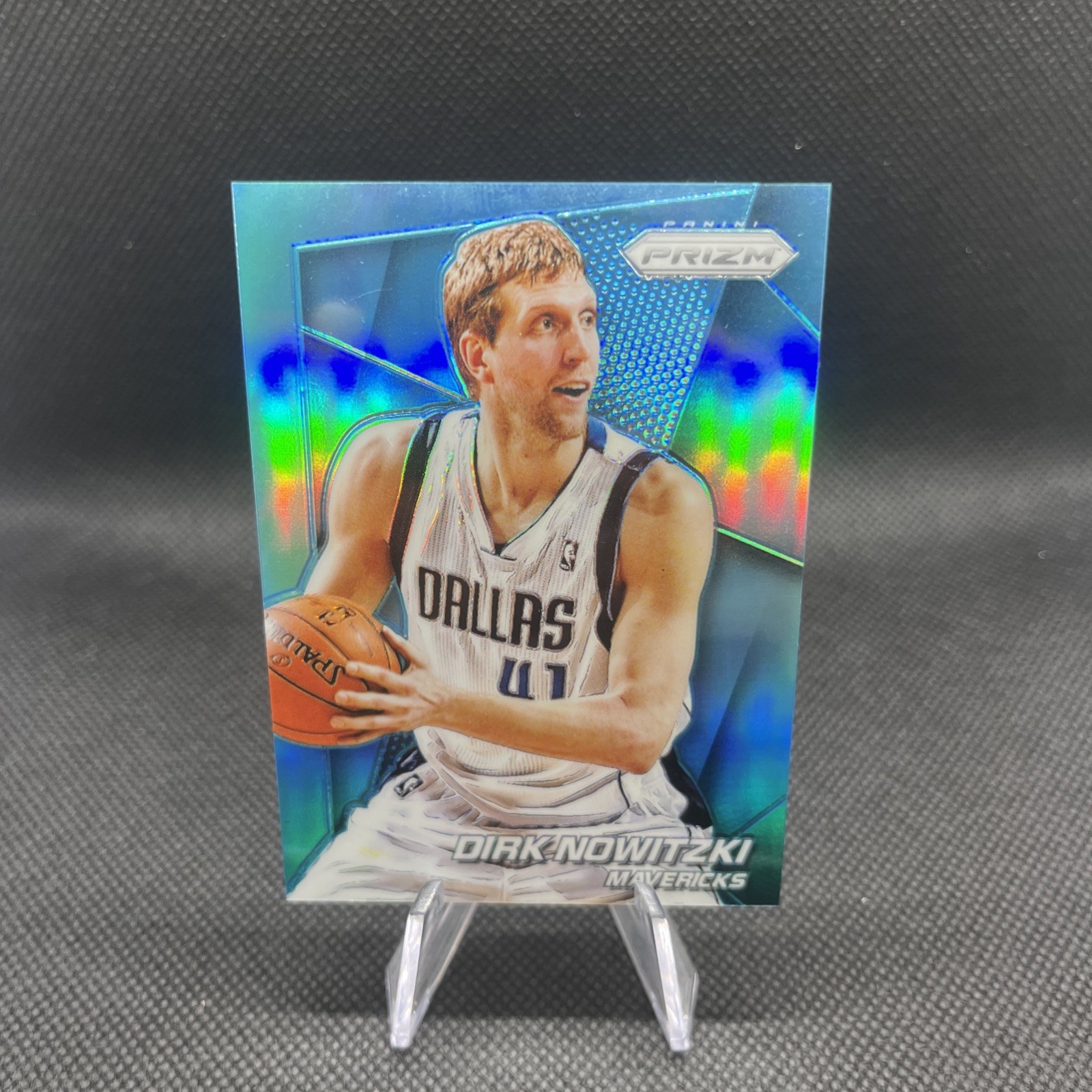 2014-15 Prizm Dirk Nowitzki Prizms Red #3/49 Mavericks Dallas Mavericks 121 🎆