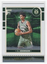 #253 AJ Johnson 2024-25 Hoops Winter RC Milwaukee Bucks