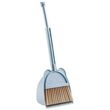 Mini Broom with Dustpan for Kids,Little Housekeeping Helper Set Blue 