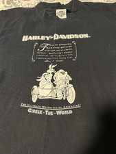 1991 Harley-Davidson Circle The World Looney Tunes Black Graphic T-Shirt