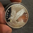 Olde New England Mint American Double Eagle 1 oz Proof Silver Round 1984