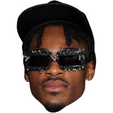 Jarred Vanderbilt (Sunglasses) Celebrity Mask, Flat Card Face, Fancy Dress Mask