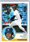 1983 Topps #110 Ken Griffey New York Yankees Baseball Card
