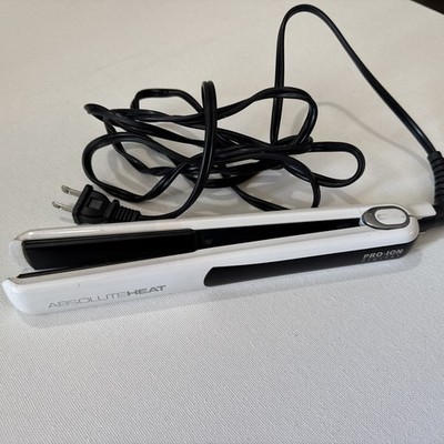 Absolute Heat Elite Pro Ion Digital AH-PFDC10WHT White Hair Straightener Works
