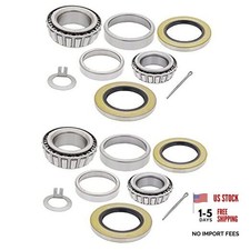  2-Sets 5,200-6,000 lbs. Trailer Hub Wheel Bearing Kit 25580/25520,