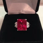 925 Sterling Silver Certified Natural Pink Ruby Handmade Ring Gift For Her