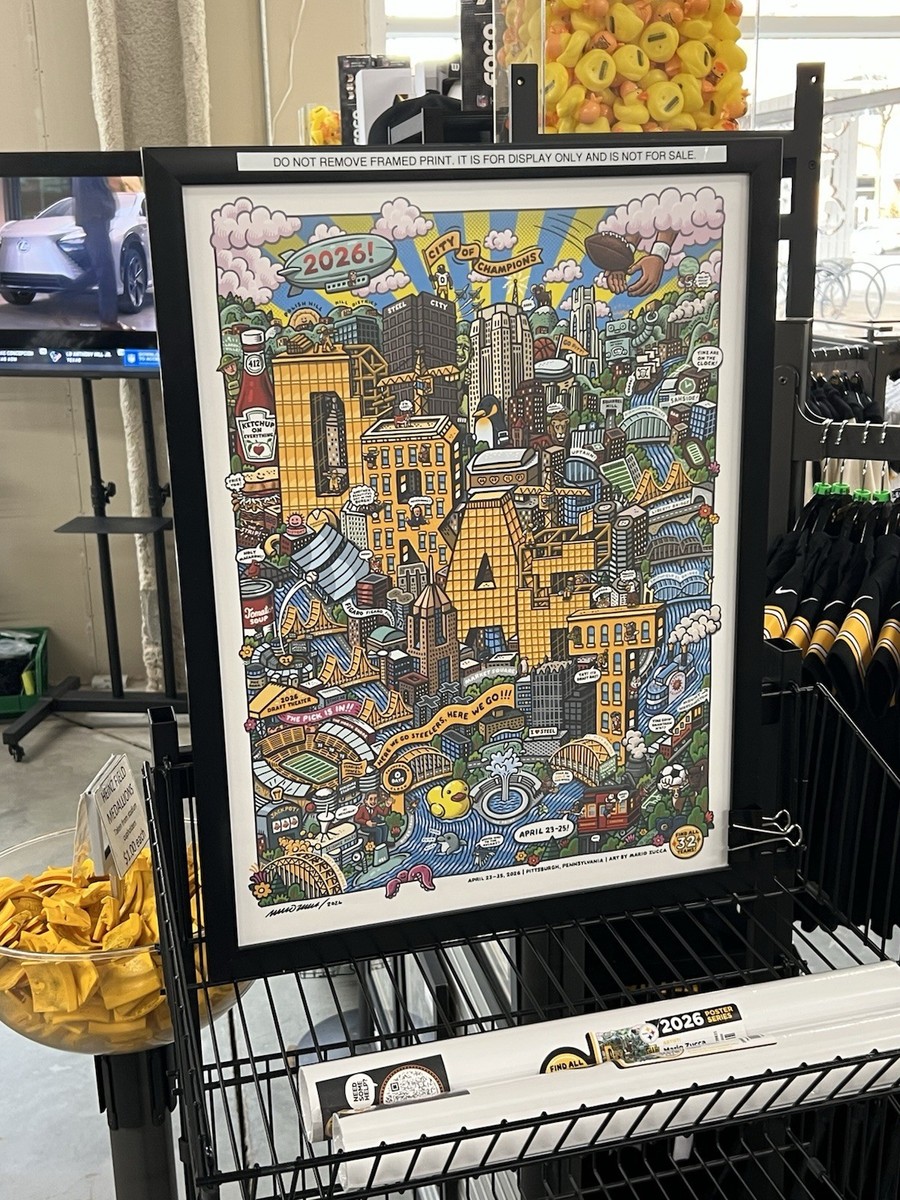 Pittsburgh Official 2026 NFL Draft Poster New Team Shop SOLD OUT
