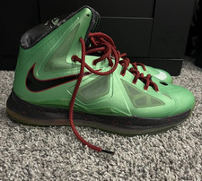 Nike LeBron 10 Cutting Jade High Top Basketba...
