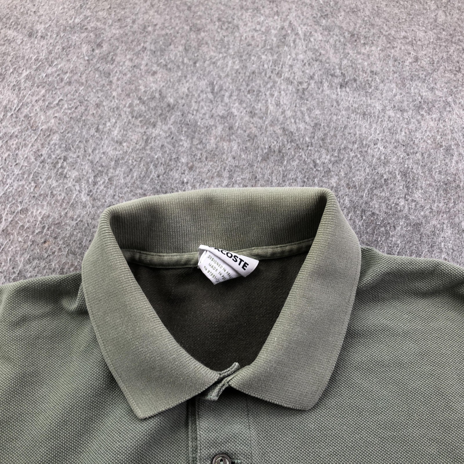 Lacoste Polo Shirt Mens XL Green Colorblock Big Logo Pique Knit Casual thumbnail 7