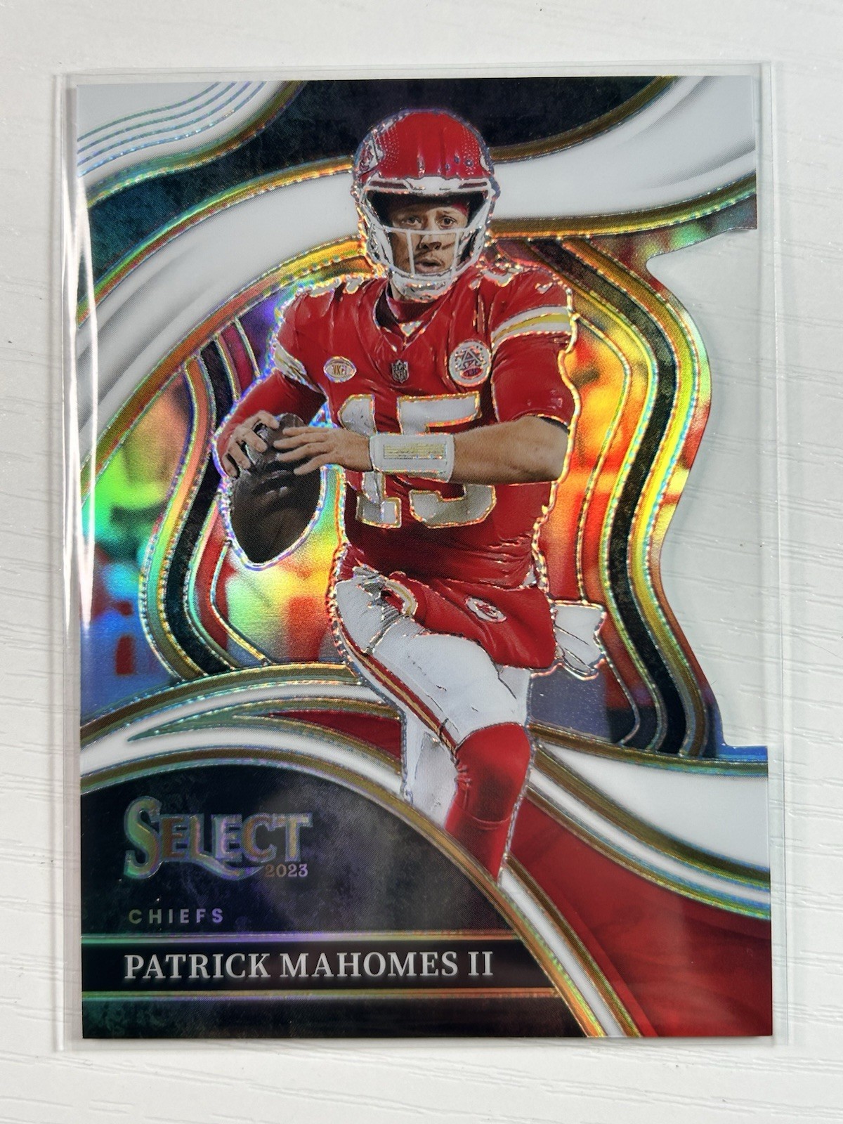 2023 Panini Select - Club Level Patrick Mahomes II #226 White Prizm Die-Cut /199