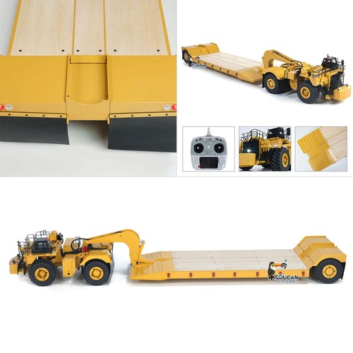 C739D PRO 1.8M Metal 1:20 RC Heavy Duty Hydraulic Mining Trailer Gooseneck Car - Picture 8 of 12