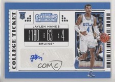 2019-20 Panini Contenders Draft Picks College Ticket Jaylen Hands #112 Auto 03xg