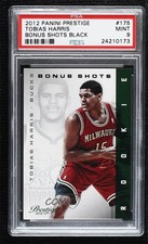 2012 Prestige Rookie Bonus Shots Black 4/10 Tobias Harris #175 PSA 9 MINT 03rx