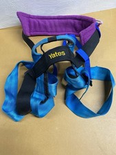 Yates Rock Climbing Harness Blue/Teal/Purple Size Small  Used Good Condition