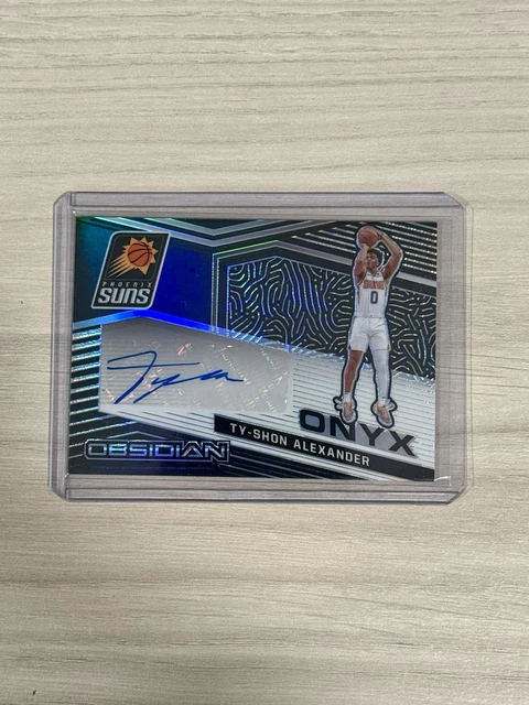 2020-21 Panini Obsidian Onyx Autographs #21 Ty-Shon Alexander Auto /149 Suns NBA