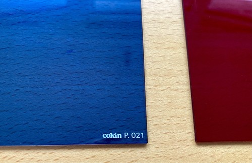 Cokin Color Filter Coef. +3 Red P.003 & Blue 80B P.021 Series P Rectangular - Picture 2 of 4
