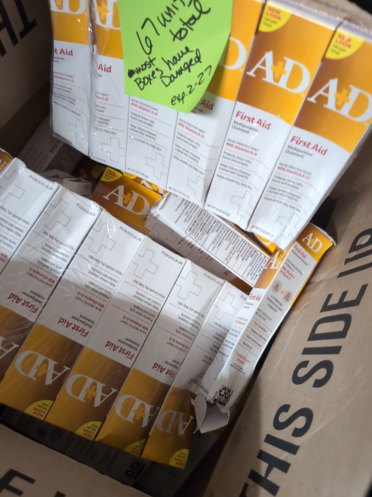 3 Pack A+D First Aid Multipurpose Ointment Skin Protectant 1.5oz Exp. 2/27 Read