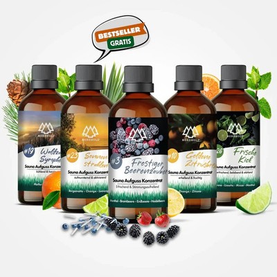 Nordholz Saunaaufguss Konzentrat Sauna Aufguss 4+1 Gratis Sommerbundle
