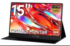 AYY Portable Monitor for Laptop 15 Inch, FHD 1080P USB-C HDMI Travel Monitor NEW