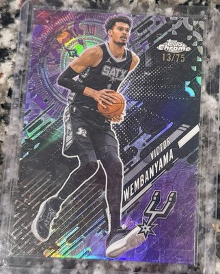 2025 Topps Chrome Victor Wembanyama Spurs Go Time GT-11 Basketball /75