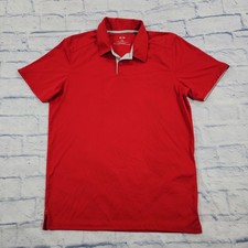 Oakley Golf Polo Shirt MENS SIZE M Tailored Fit Red Short Sleeve Performance