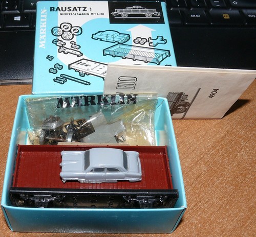 Märklin 4904 ,Flachwagen-Bausatz (Autobeladung), neu ,Ovp,Bj 61 | Zustand: Neu