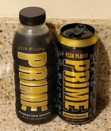 PESO PLUMA Prime Hydration Sports Energy Drink Orange Mango Limited 2x EMPTY