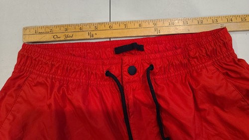 Rari pantaloni da calcio Nike Windrunner nylon Trackies rosso lucido Scally Small - Foto 3 di 11